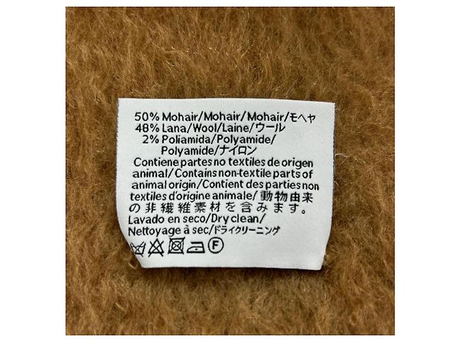 Sciarpa Loewe in misto lana camel - vista 7