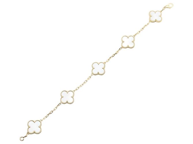 Van Cleef & Arpels Vintage Alhambra 5P Perlmutt-Armband - Ansicht 3