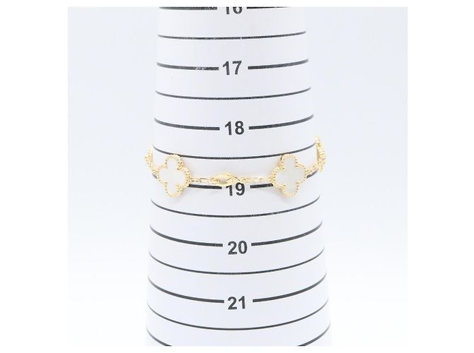 Van Cleef & Arpels Vintage Alhambra 5P Perlmutt-Armband - Ansicht 7