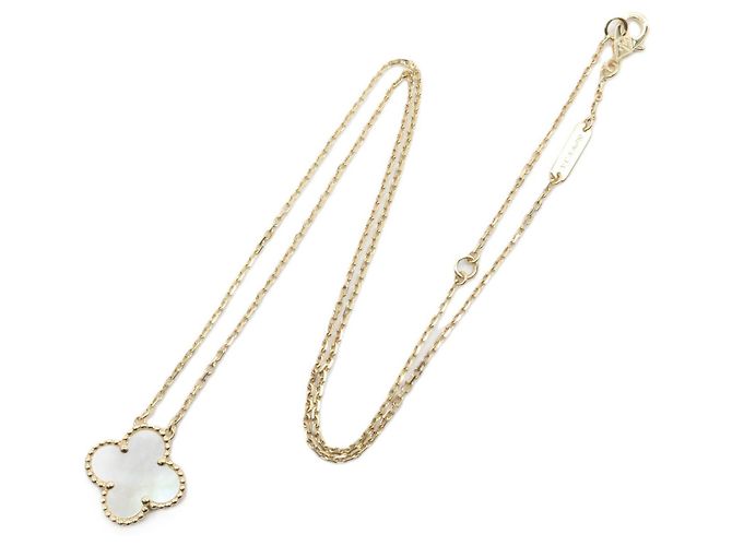 Van Cleef & Arpels Vintage Alhambra Halskette aus Perlmutt - Ansicht 2