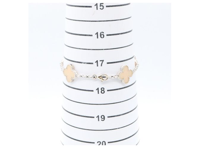 Bracciale Van Cleef & Arpels Vintage Alhambra Opale Rosa 5P - vista 7