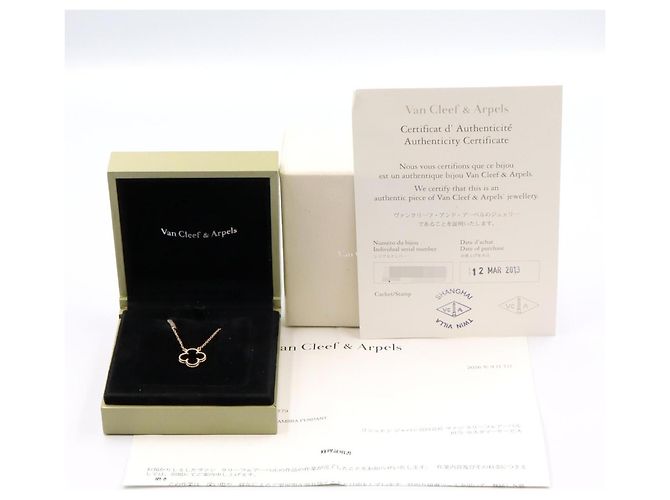 Van Cleef & Arpels Vintage Alhambra Onyx Halskette - Ansicht 4