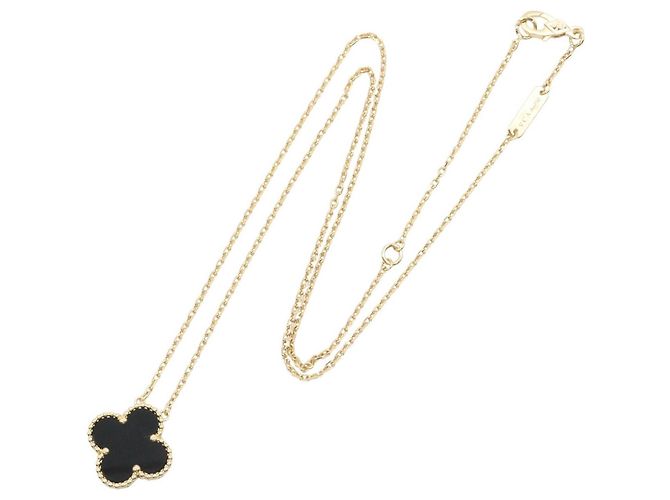 Van Cleef & Arpels Vintage Alhambra Onyx Halskette - Ansicht 2