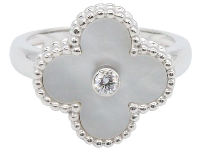 Van Cleef & Arpels Vintage Alhambra Ring aus Perlmutt - Ansicht 2