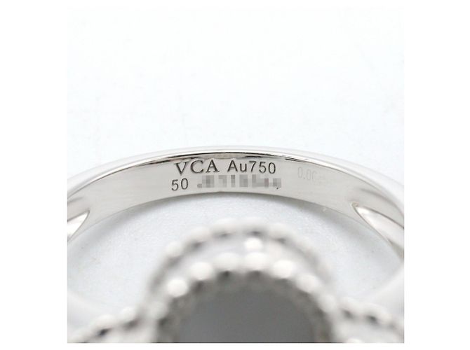 Van Cleef & Arpels Vintage Alhambra Ring aus Perlmutt - Ansicht 4