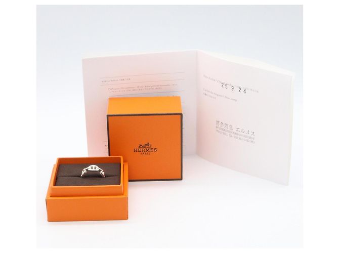 Ring Hermès Anillo Hermes Chaine d'Ancre Enchainée PM - vista 9