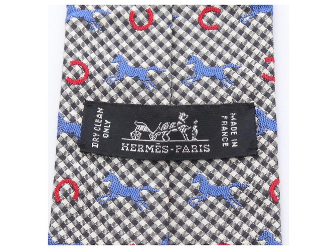 Hermès Gravata de seda Hermes - vista 4
