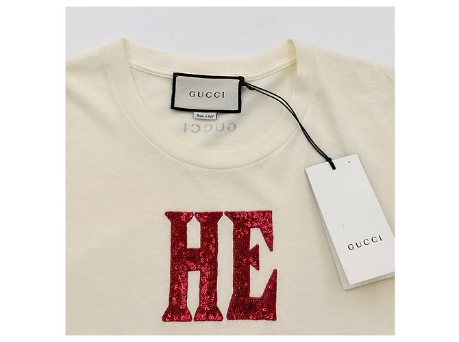 Camiseta Oversized Gucci "He Wears Pink Shoes" - vista 7