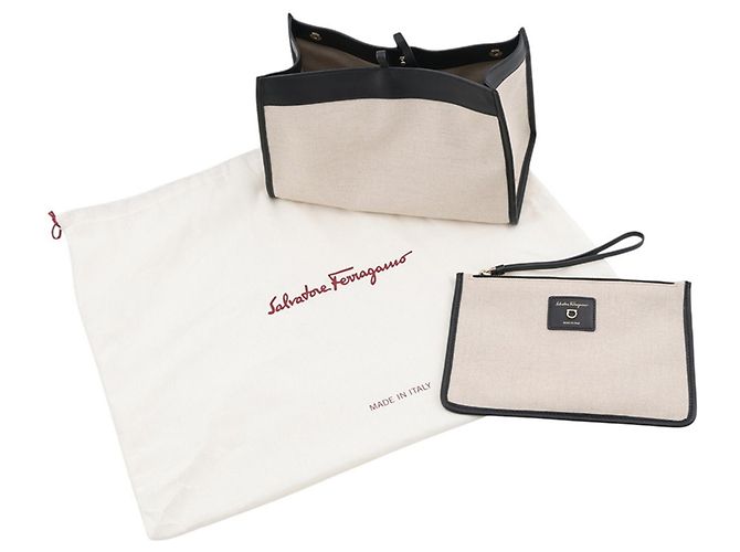 Bolso Salvatore Ferragamo Studio de rafia - vista 18