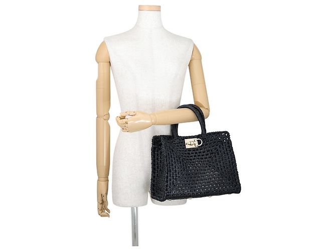 Bolso Salvatore Ferragamo Studio de rafia - vista 4