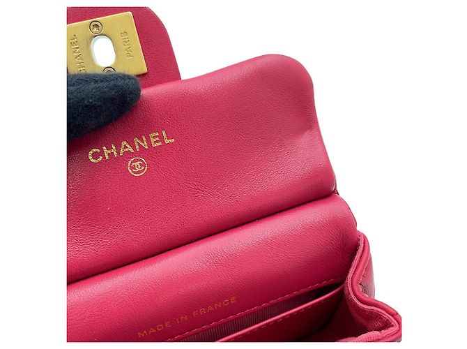 Borsa a tracolla Chanel Matelassé in pelle d'agnello - vista 10