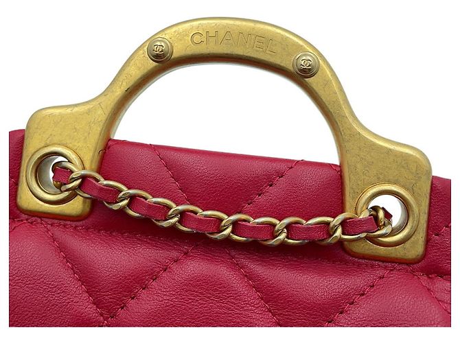 Borsa a tracolla Chanel Matelassé in pelle d'agnello - vista 12