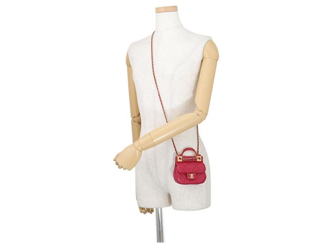 Borsa a tracolla Chanel Matelassé in pelle d'agnello - vista 5