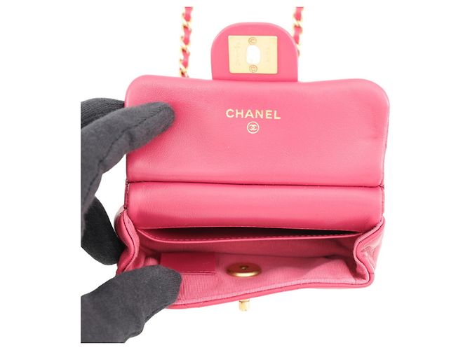 Borsa a tracolla Chanel Matelassé in pelle d'agnello - vista 6