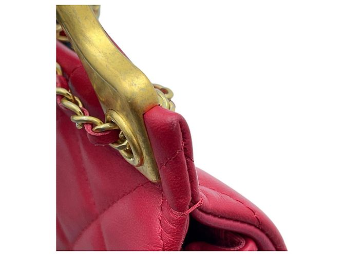 Borsa a tracolla Chanel Matelassé in pelle d'agnello - vista 9