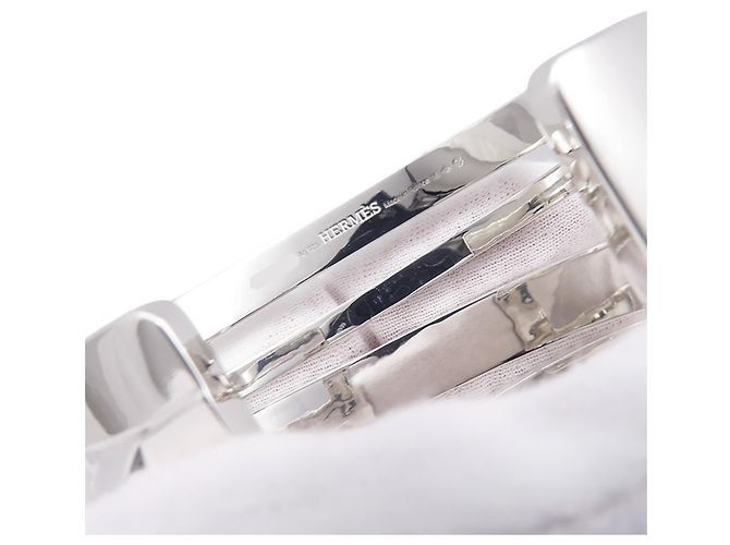 Hermès Brazalete Hermes Clou de H Plata - vista 5