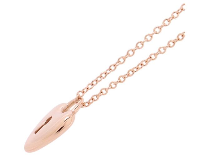 Autre Marque Collana Heart Lock di Tiffany & Co. in oro rosa 18K - vista 2