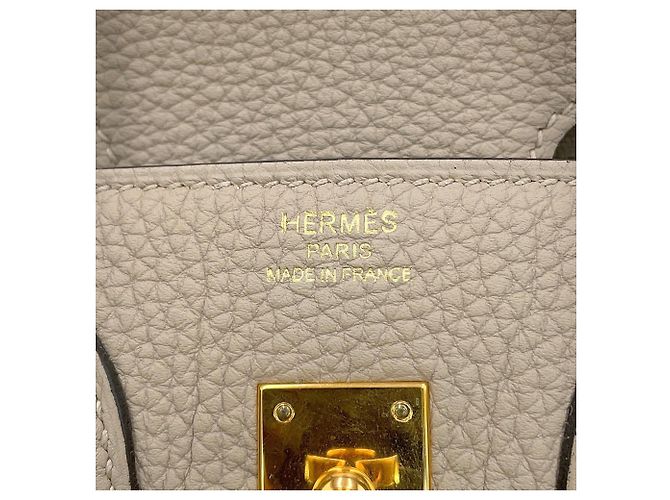 Hermès Bolsa Hermes Birkin 25 em Gris Tourterelle - vista 19