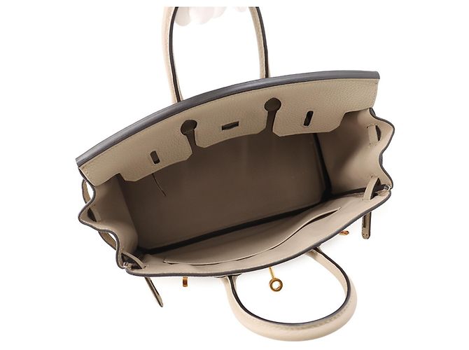 Hermès Bolsa Hermes Birkin 25 em Gris Tourterelle - vista 5