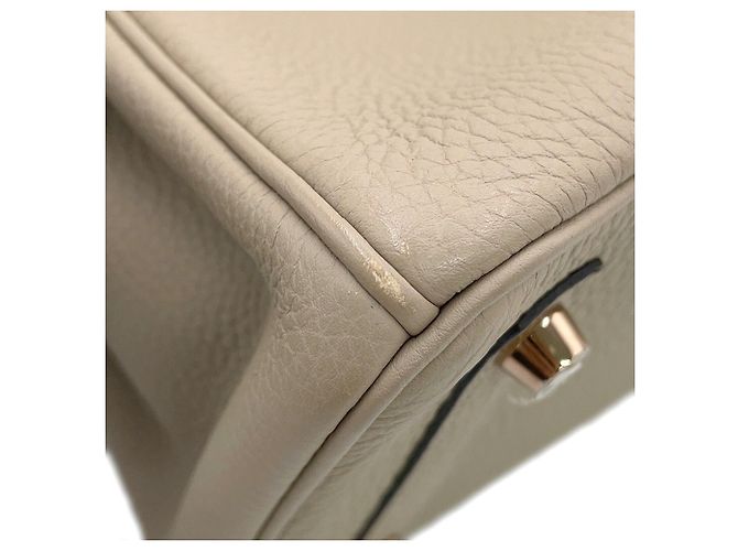 Hermès Bolsa Hermes Birkin 25 em Gris Tourterelle - vista 8