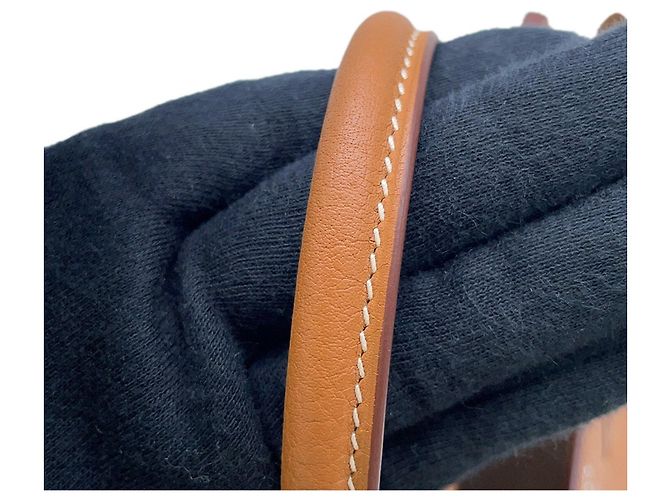 Hermès Borsa Hermes Birkin 25 in pelle Togo Gold - vista 16