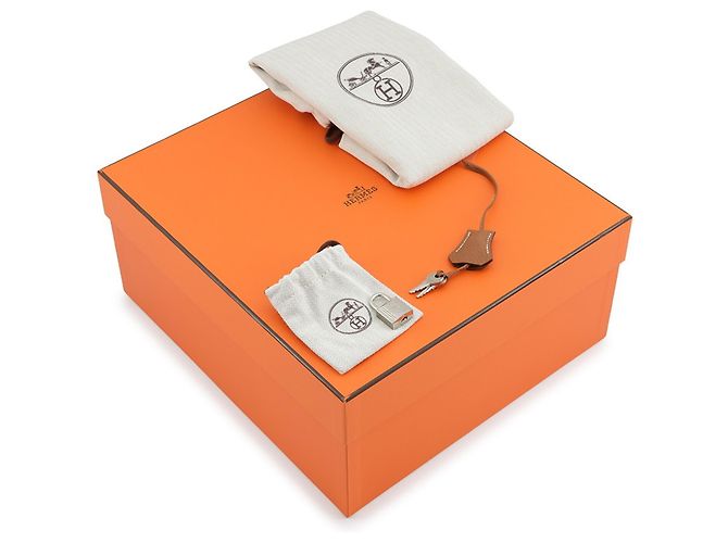 Hermès Borsa Hermes Birkin 25 in pelle Togo Gold - vista 19