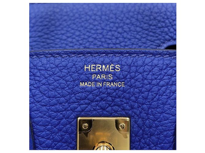 Hermès Hermes Birkin 25 Handtasche in Blue Royal - Ansicht 16