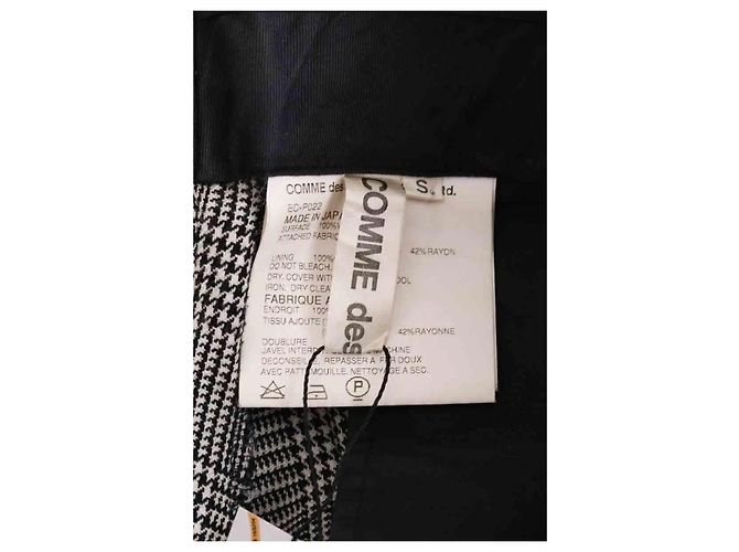 Comme Des Garcons Schwarze gerade Hose - Ansicht 5