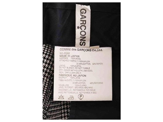 Comme Des Garcons Schwarze gerade Hose - Ansicht 6
