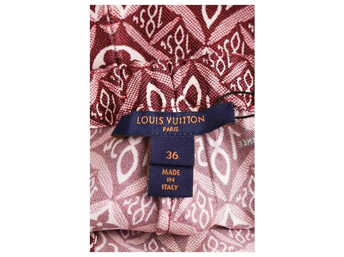 Louis Vuitton Pantalones rectos marrones - vista 5