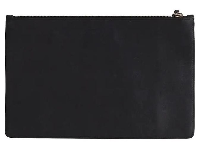 Pochette Valentino in pelle nera - vista 3