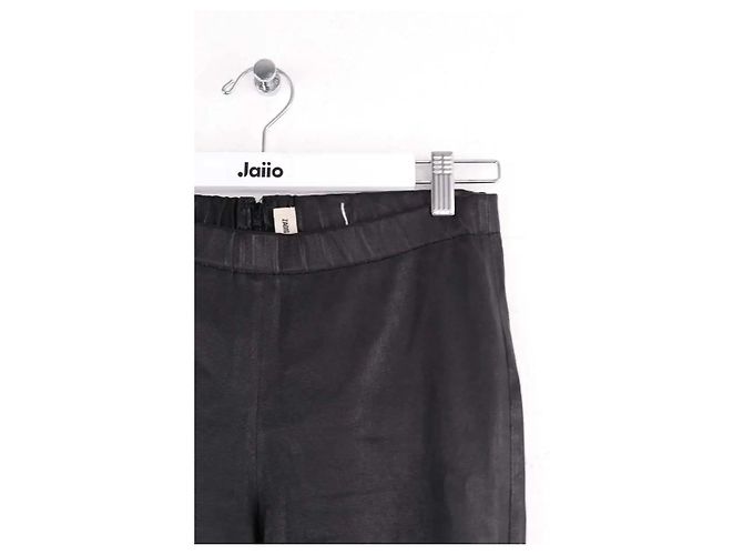 Pantalones slim de cuero negros Zadig & Voltaire - vista 2
