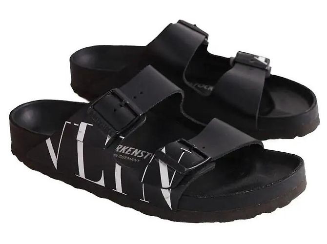 Sandali Valentino x Birkenstock neri - vista 3