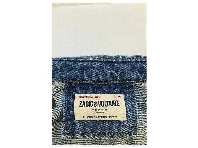 Zadig & Voltaire Blaue Baumwolljacke - Ansicht 5