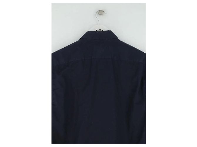 Camicia Dior in cotone blu navy L - vista 4