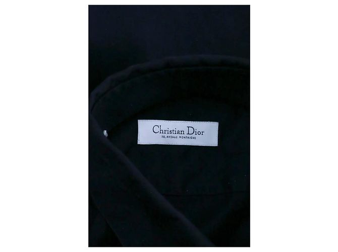 Camicia Dior in cotone blu navy L - vista 5