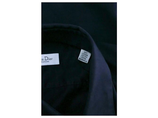 Camicia Dior in cotone blu navy L - vista 6