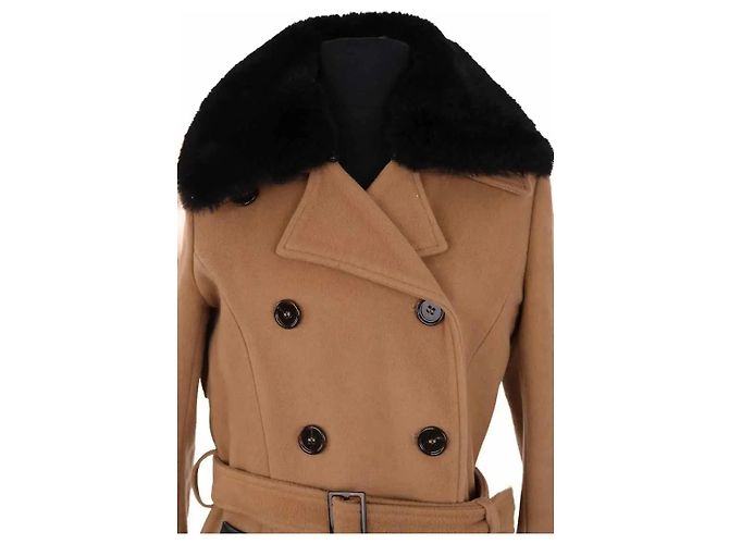 Abrigo de lana beige The Kooples - vista 2
