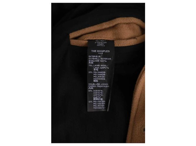 Abrigo de lana beige The Kooples - vista 6