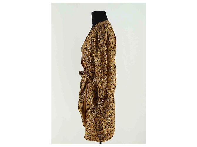 Ba&Sh Kleid aus Seide Gelb - Ansicht 3
