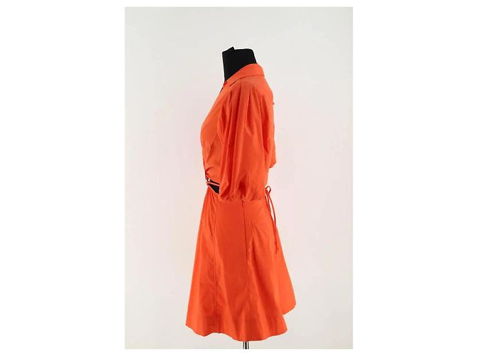 Vestido de algodão laranja Jonathan Simkhai XS - vista 3