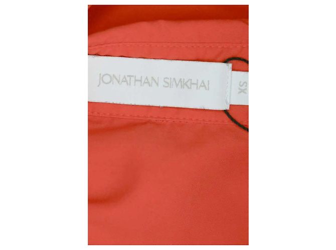 Vestido de algodão laranja Jonathan Simkhai XS - vista 5