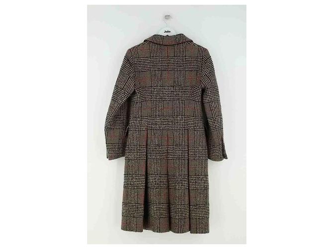 Sandro Brown Wool Coat - view 3