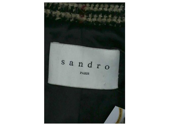 Sandro Brown Wool Coat - view 5