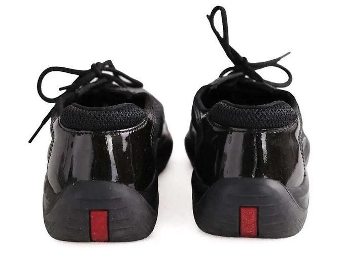 Prada Schwarze America's Cup Sneaker - Ansicht 2