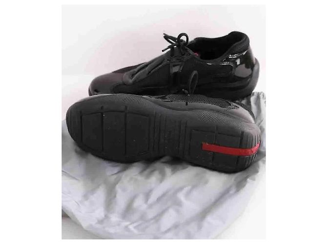 Prada Schwarze America's Cup Sneaker - Ansicht 6