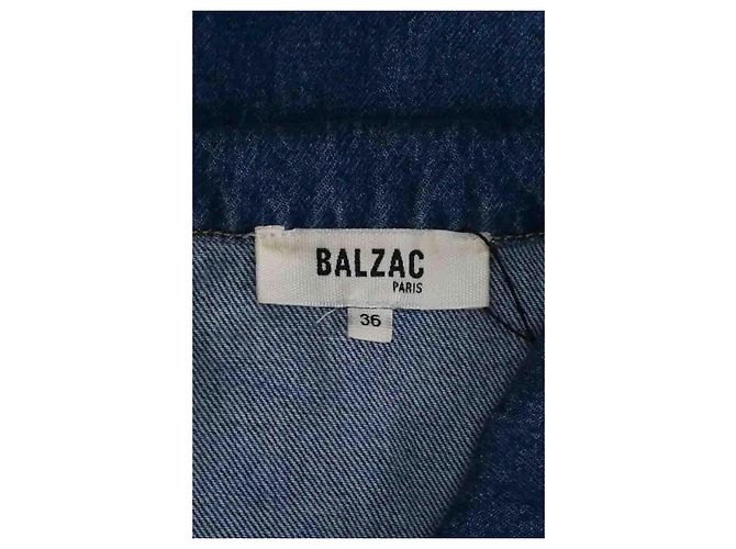 Autre Marque Casaco Balzac de algodão azul - vista 5