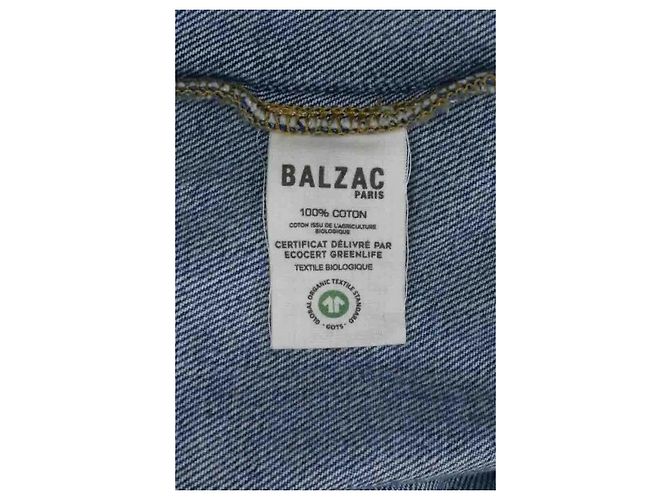 Autre Marque Casaco Balzac de algodão azul - vista 6