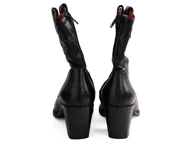 Free Lance Santiago Lederstiefel schwarz - Ansicht 2