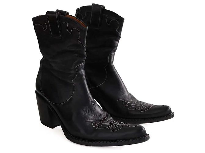 Free Lance Santiago Lederstiefel schwarz - Ansicht 3